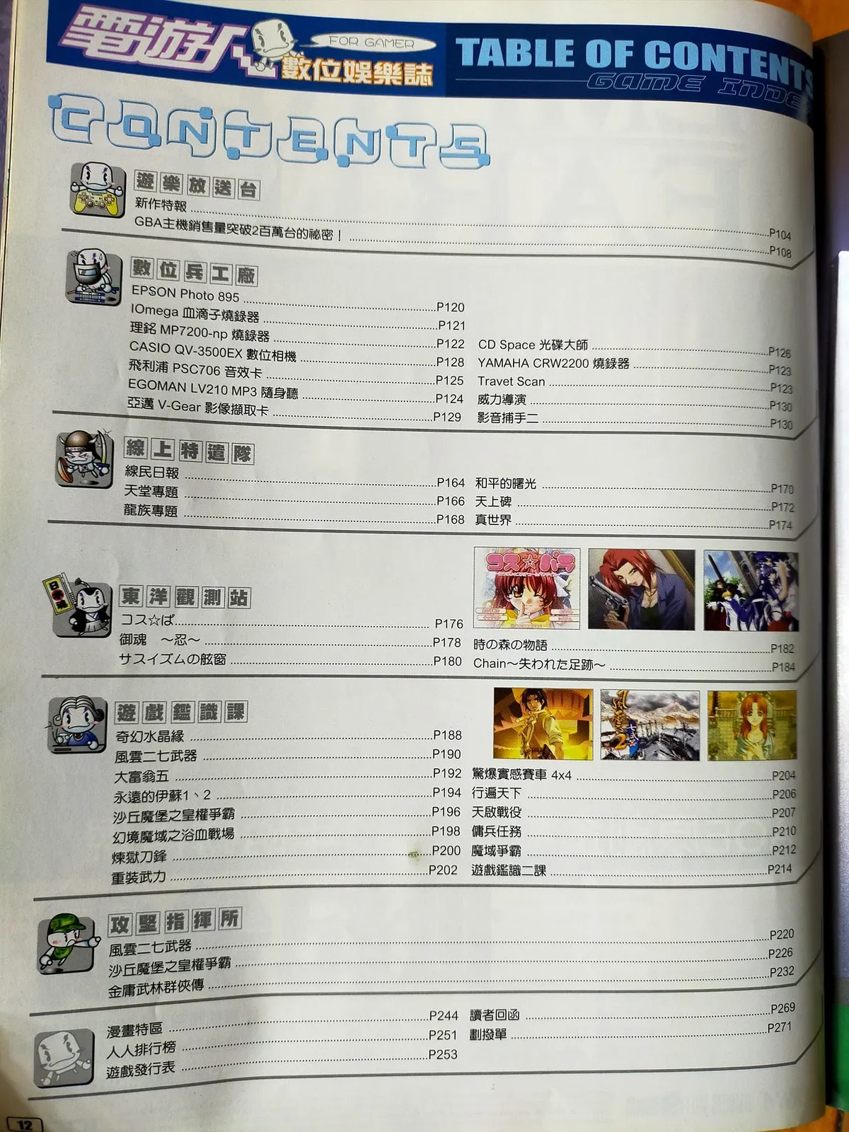 目錄頁（P.12）