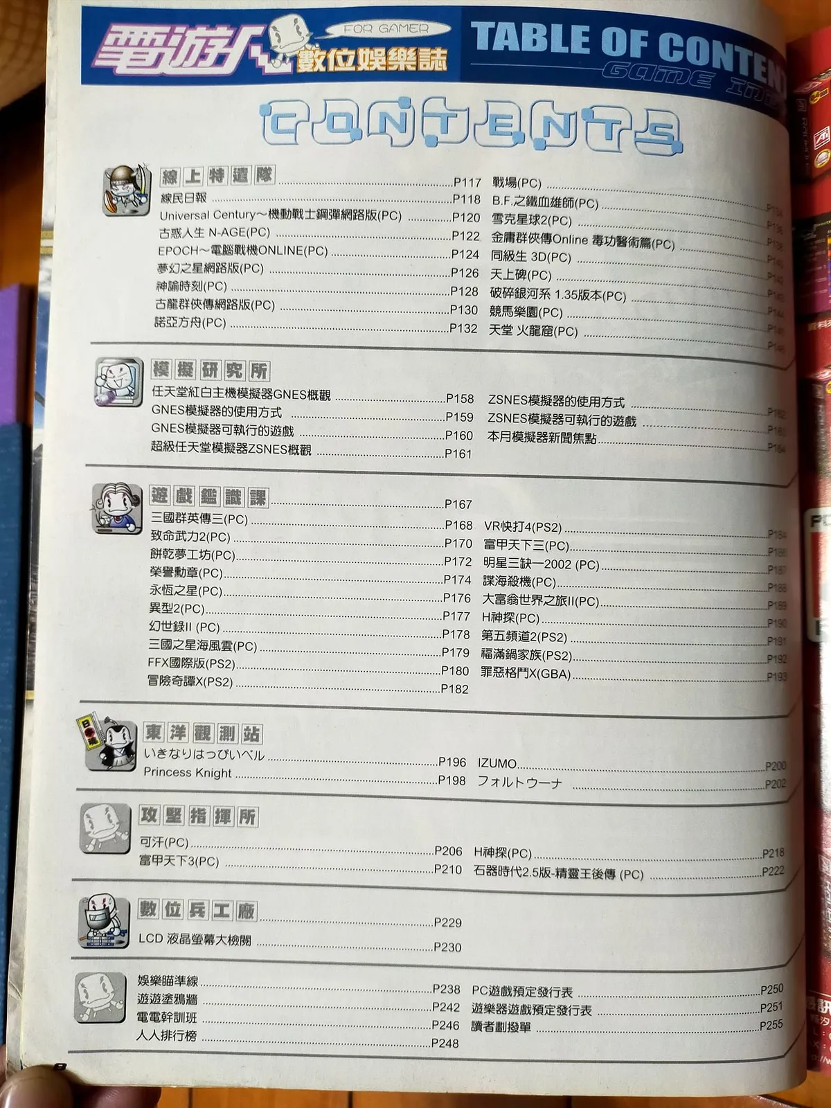 目錄頁（下）