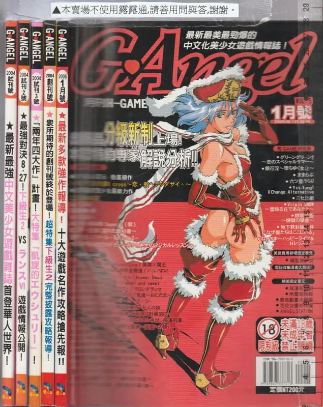 封面；左側為試刊號、試刊2號、試刊3號、創刊號的書背（5 冊合售）