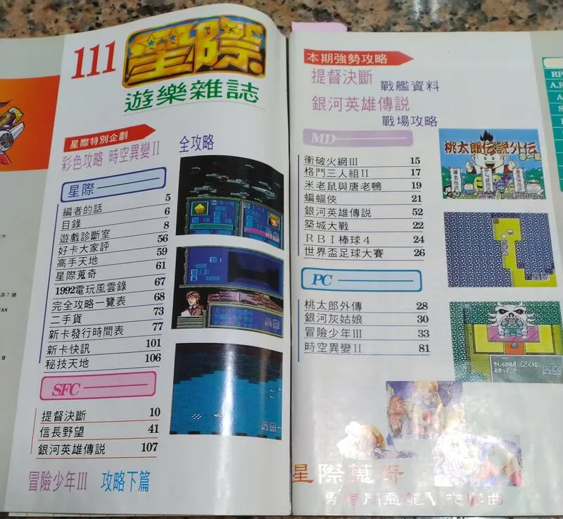 目錄頁